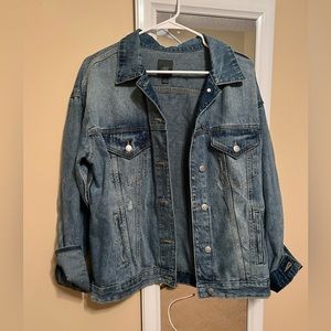Oversized denim jacket